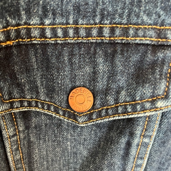 Madewell X Kule Denim Jacket with Removable Sherpa Vest - Picture 5 of 6